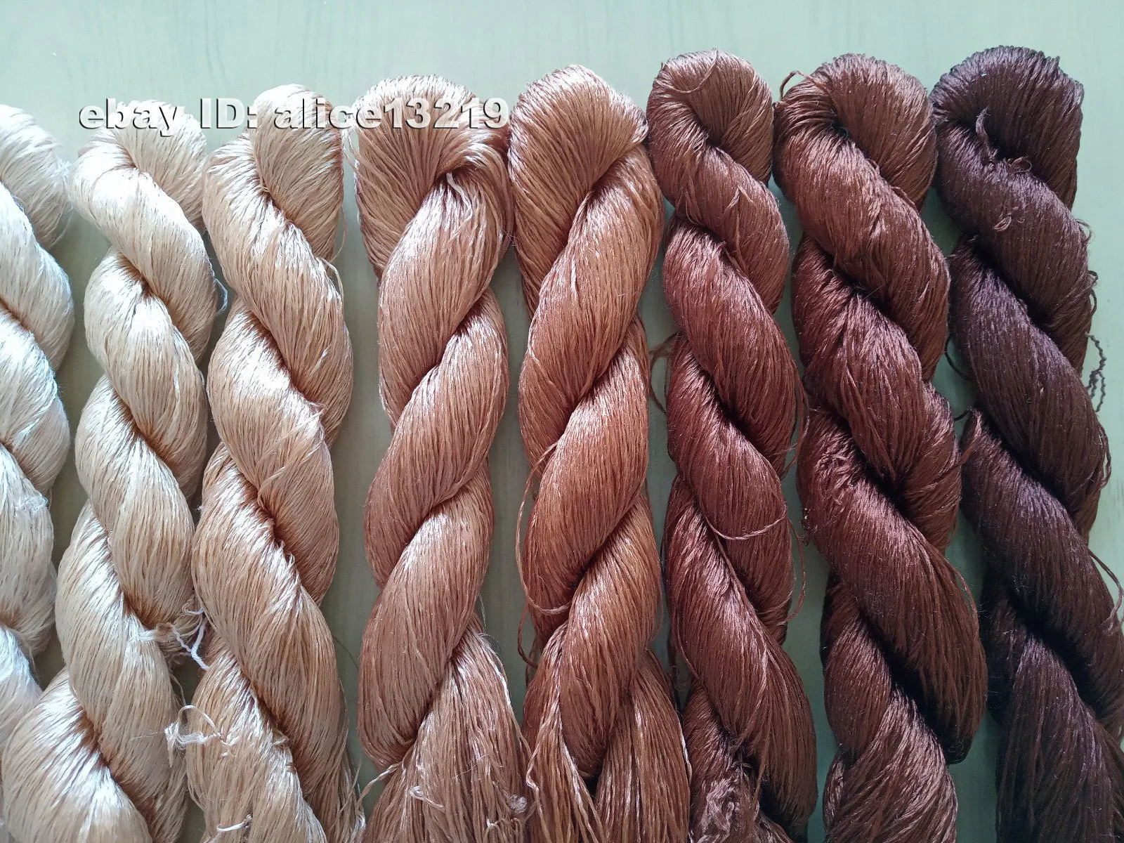 9bundles 100%real mulberry silk,hand-dyed embroidery silk floss/thread N111