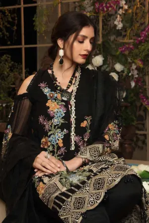 Adan's Libas Guzarish Chapter 2 Wedding Festive Luxury Chiffon Collection 2020 – 8 Black Coral