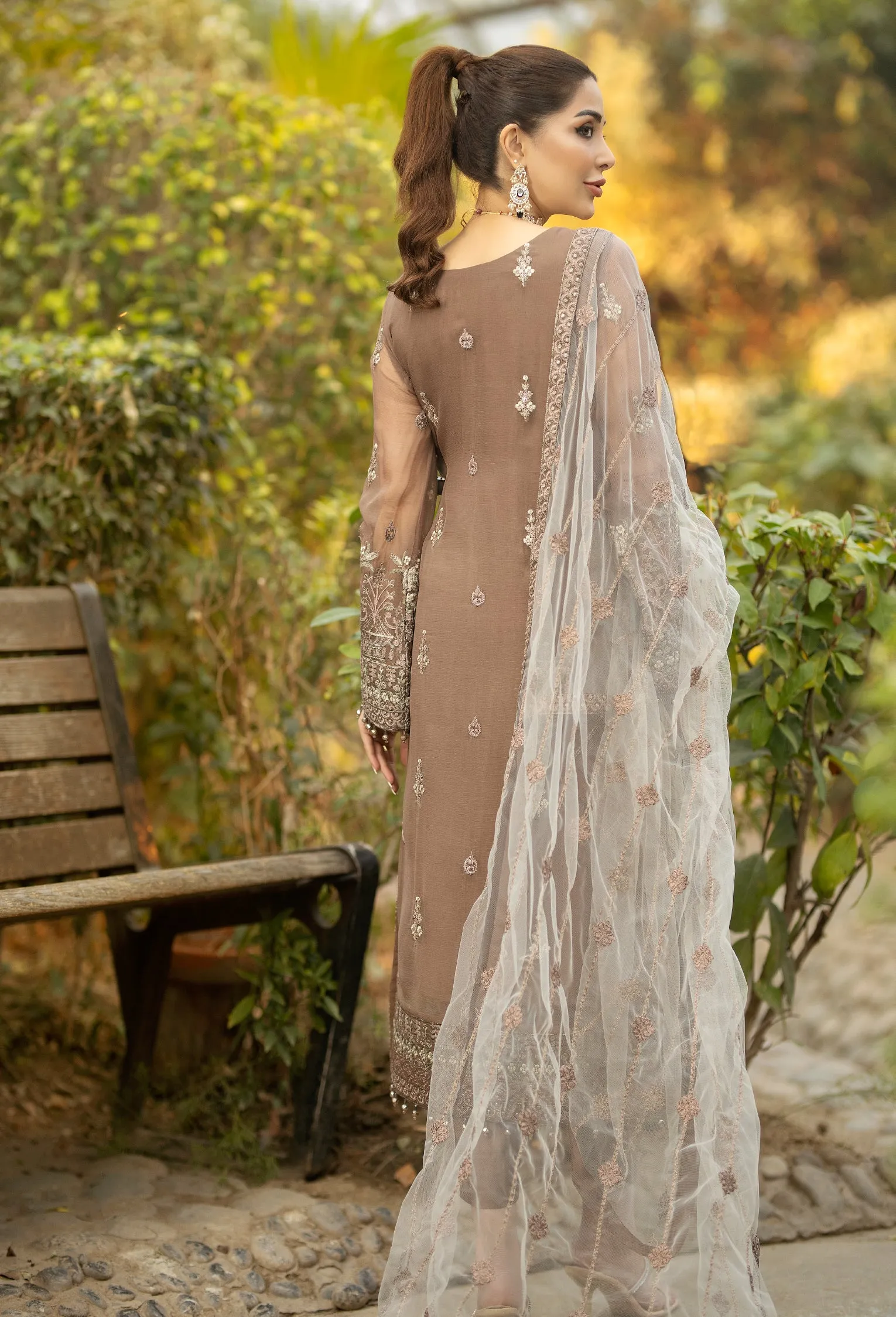 Adan's Libas Wisteria Embroidered Chiffon Collection – Beaver