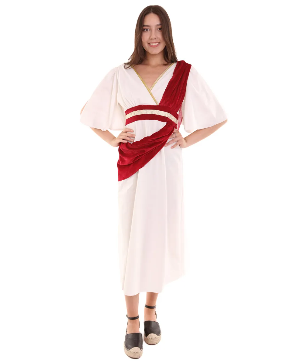 Adult Women's Greek Goddess Costume | White Cosplay Costume