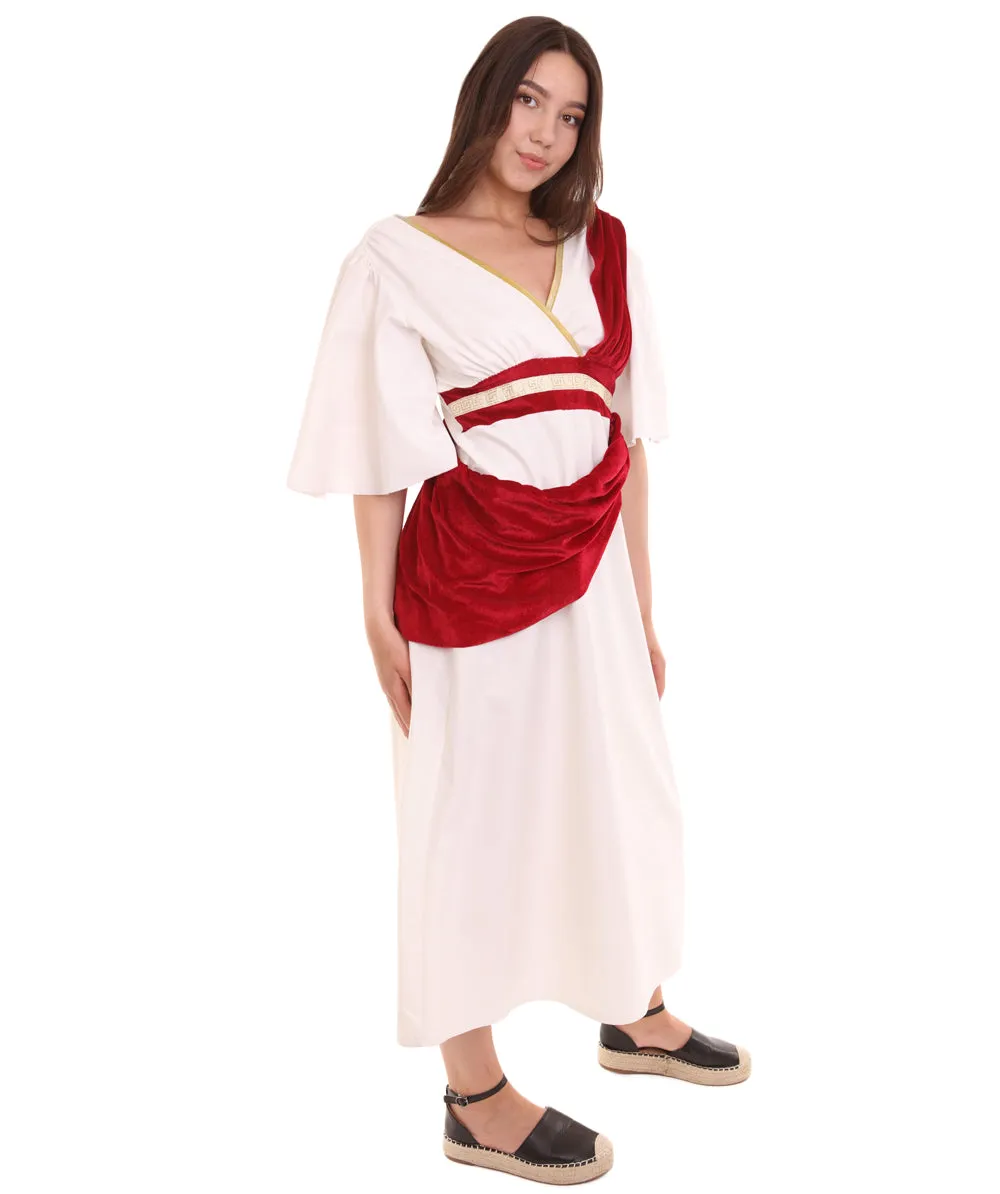 Adult Women's Greek Goddess Costume | White Cosplay Costume