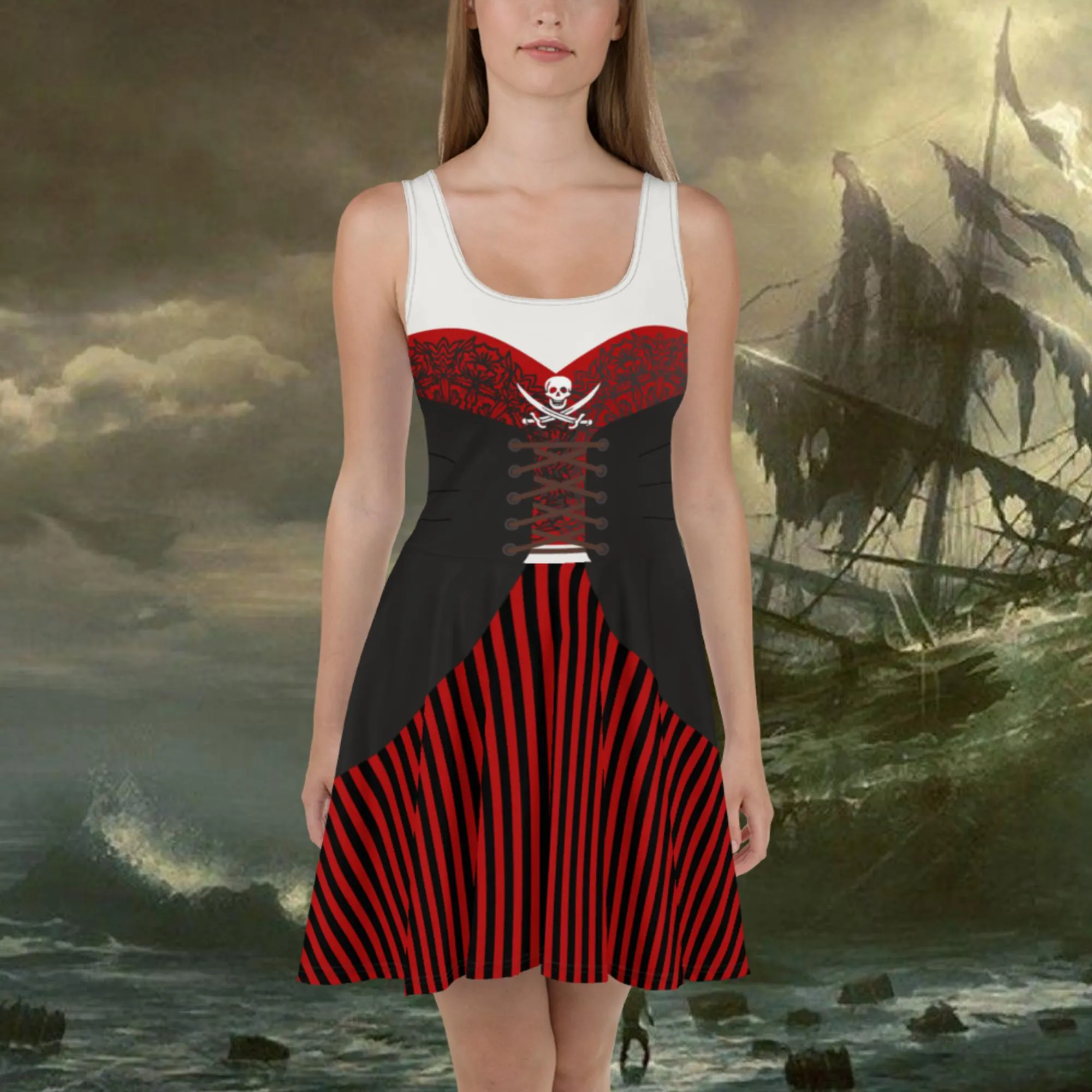 Ahoy Matey Skater Dress