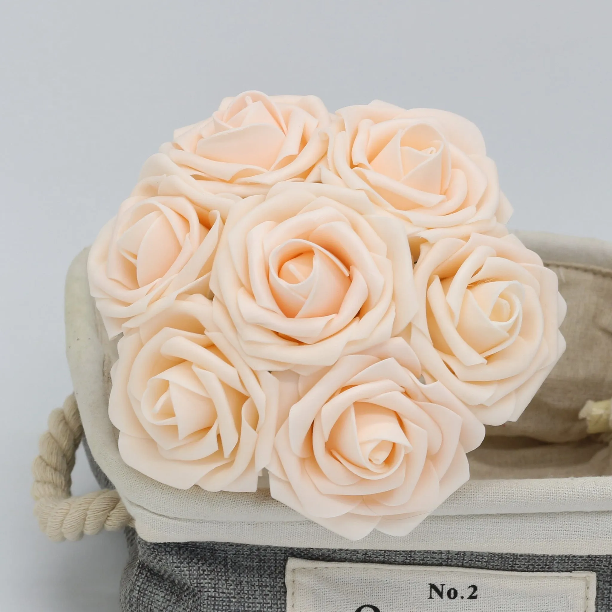 Artificial Wedding Flowers Blush Pink Rose 50 Bulk