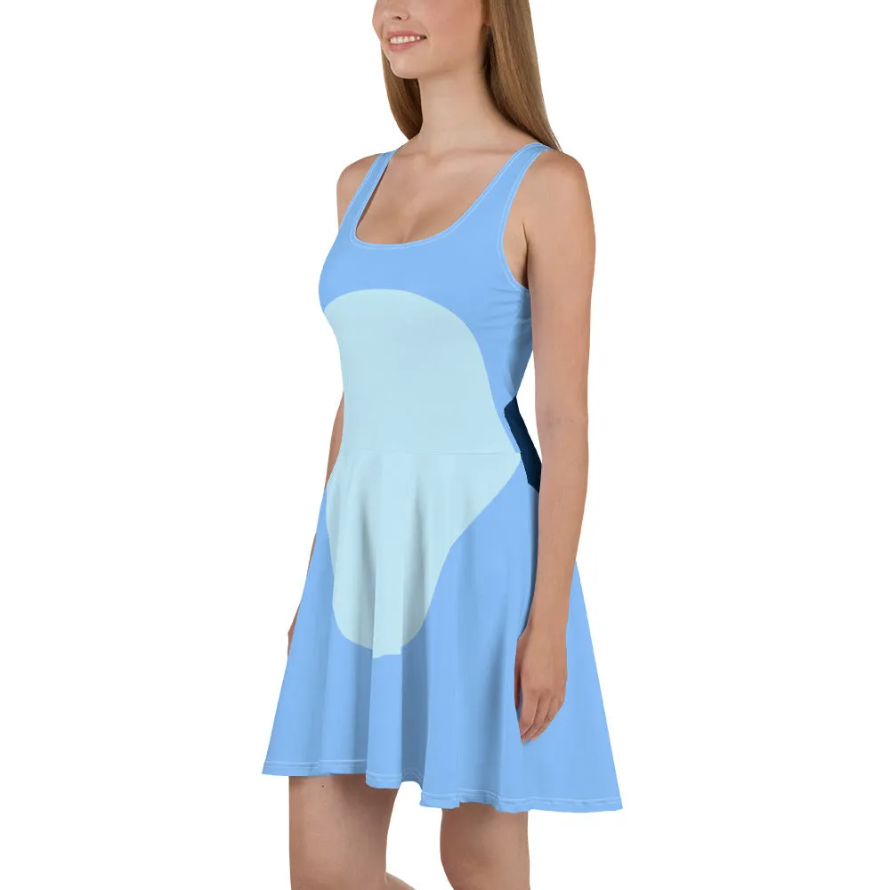 Blue Dog Skater Dress- Running Costume, Cosplay, Bounding