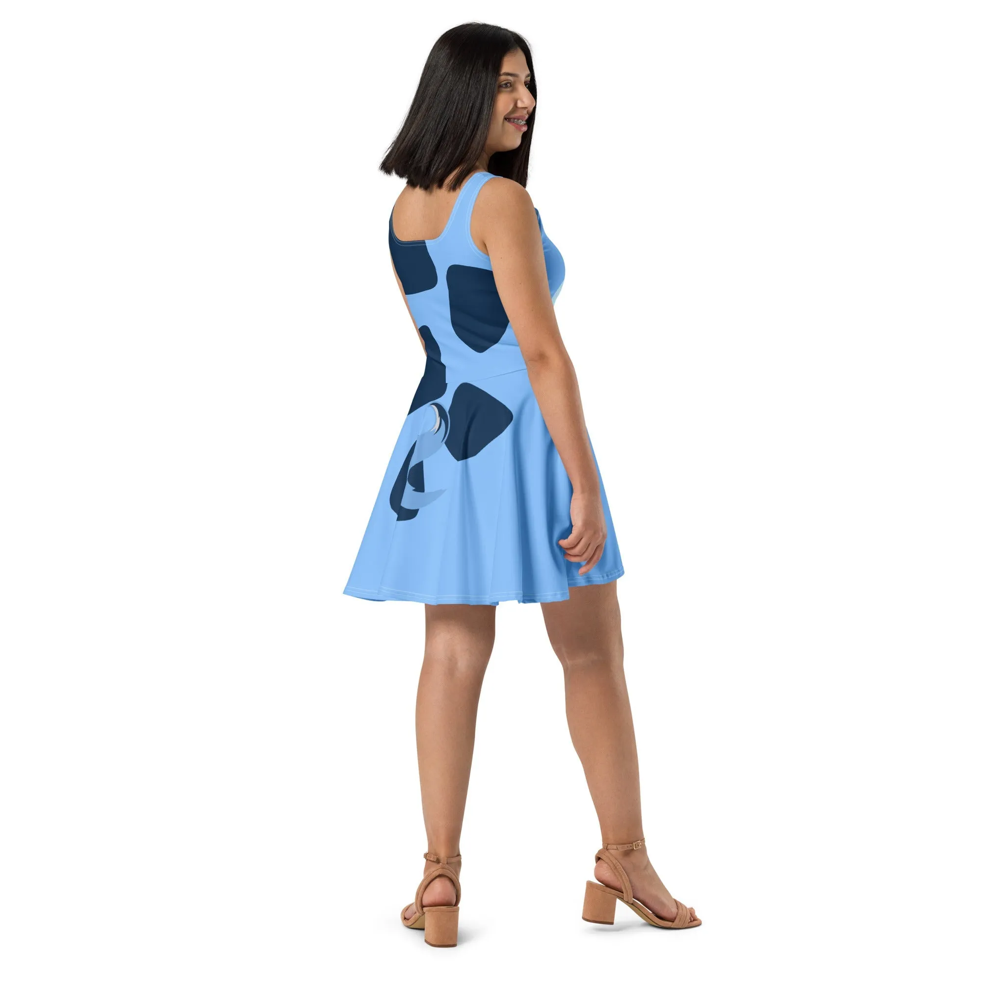 Blue Dog Skater Dress- Running Costume, Cosplay, Bounding