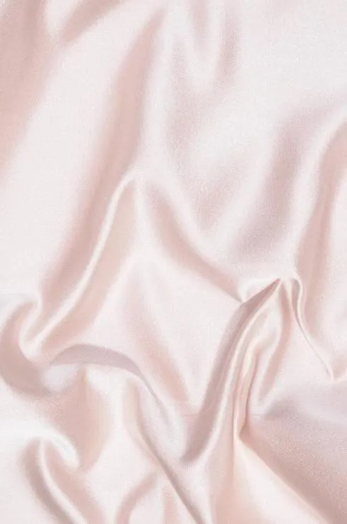 Blush Pink Double Face Duchess Satin Fabric