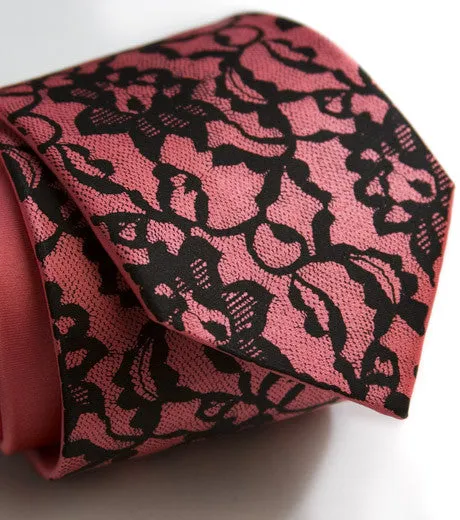 Boudoir Lace Silk Necktie