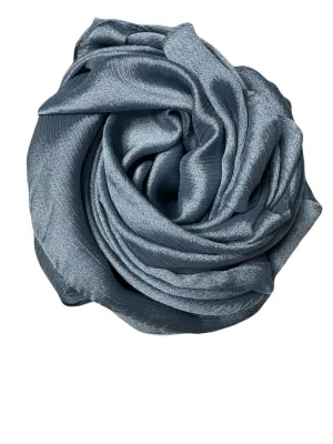 Bridal Silky Shine  Hijabs Color Denim Blue