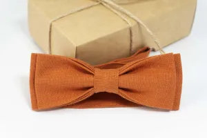 Burnt Orange wedding bow ties | wedding bow tie