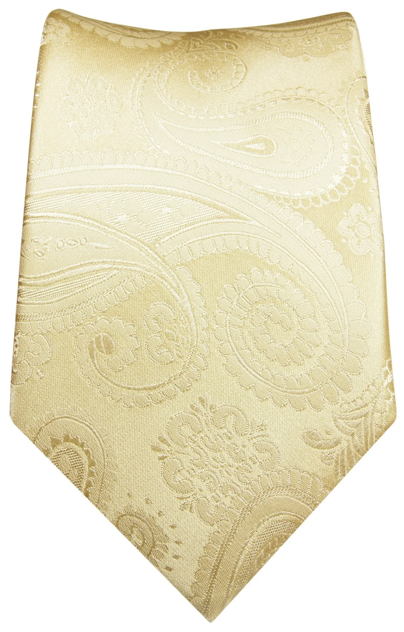 Champagne Paisley Wedding Silk Tie Set