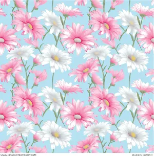 Delicate Daisies 5 Printed Vinyl Sheet/Wrap