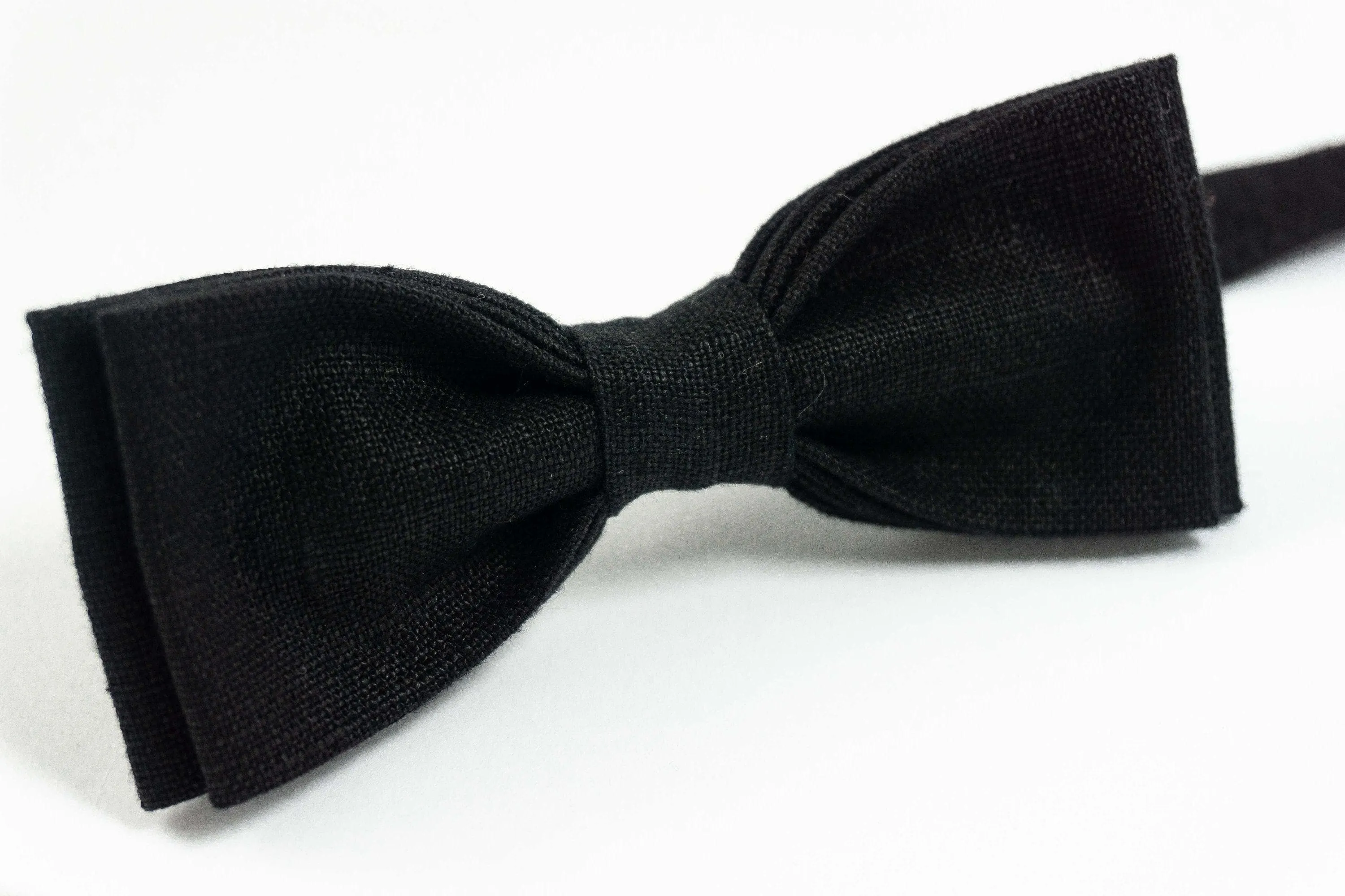 Eco Friendly black bow tie gift for groomsmen