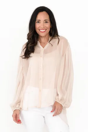 Eden Cream Collared Shirt