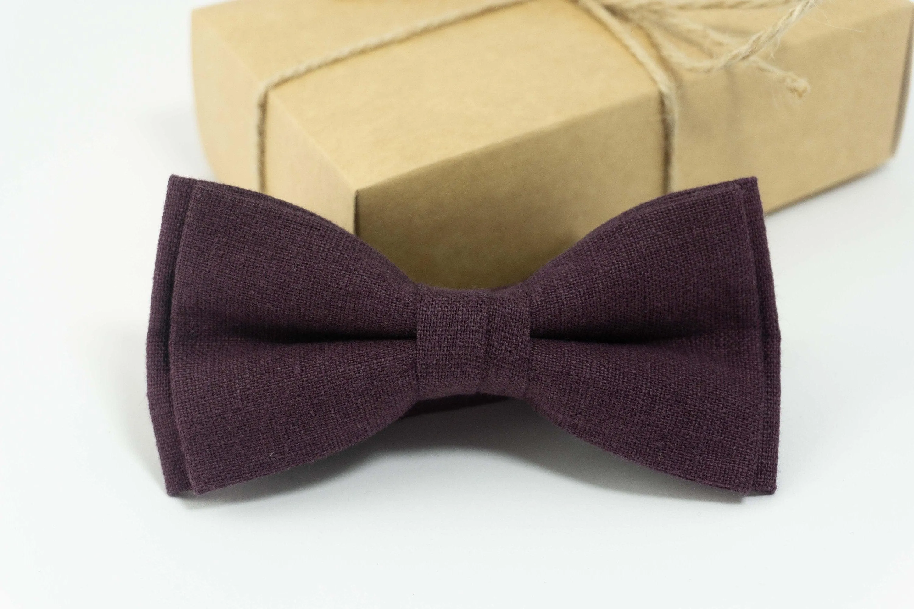 Eggplant wedding bow tie | Eggplant wedding ties