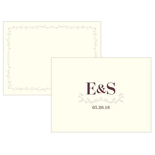 Equestrian Love Note Card Black