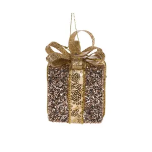 Giftbox Small Glitter Champagne  8cm