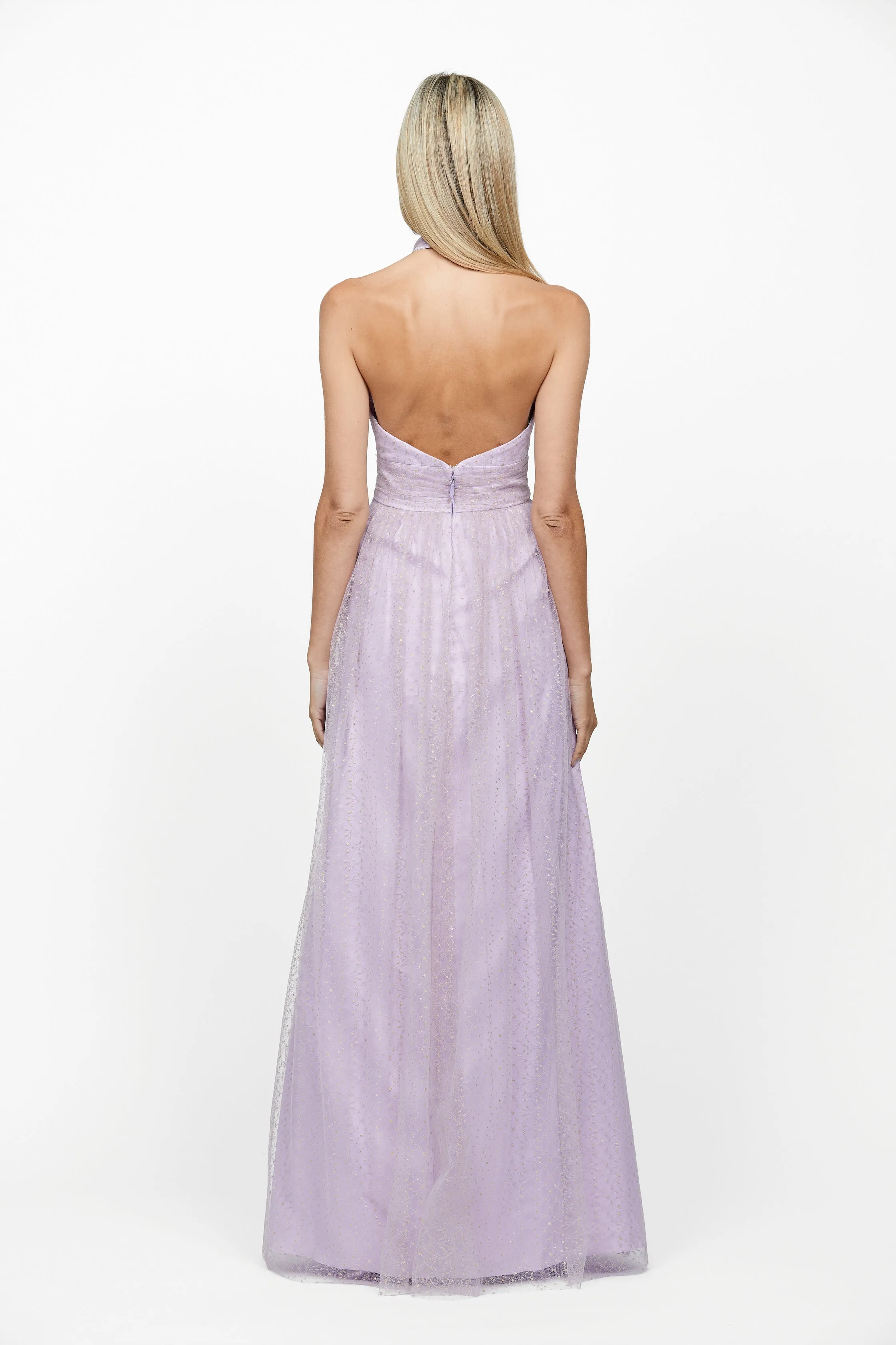 Hallie Halter Neck Ball Gown