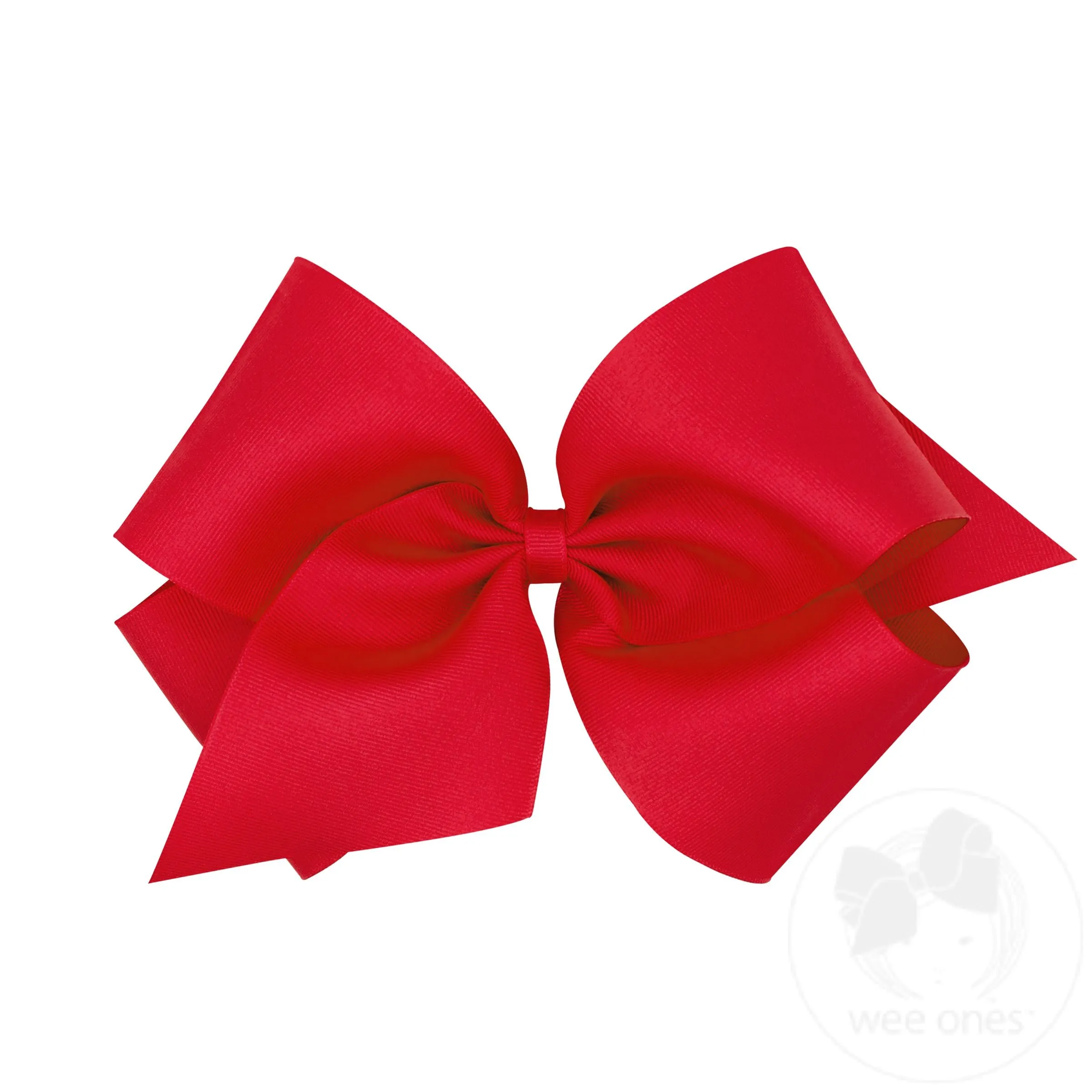 Huge Classic Grosgrain Girls Hair Bow (Plain Wrap)