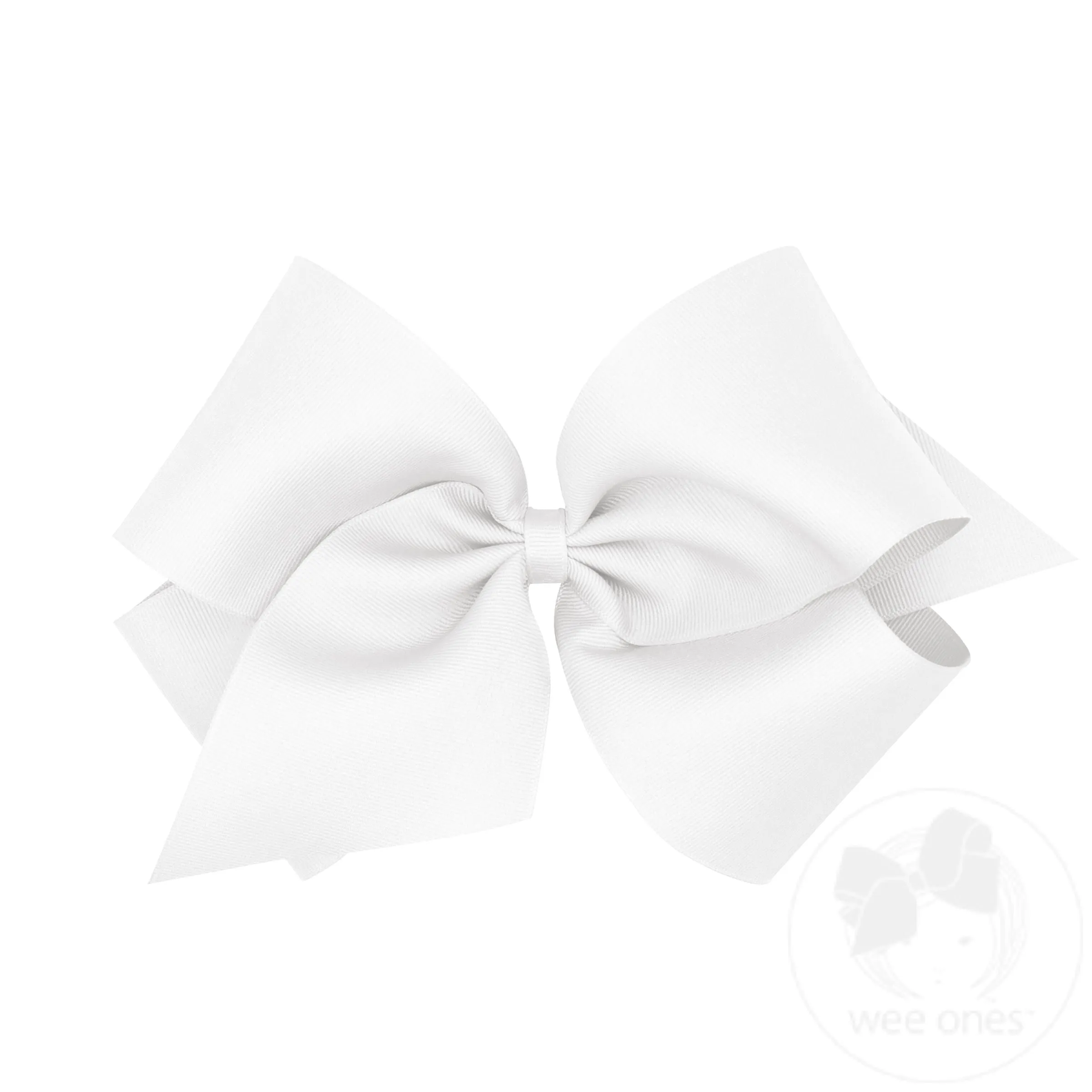 Huge Classic Grosgrain Girls Hair Bow (Plain Wrap)