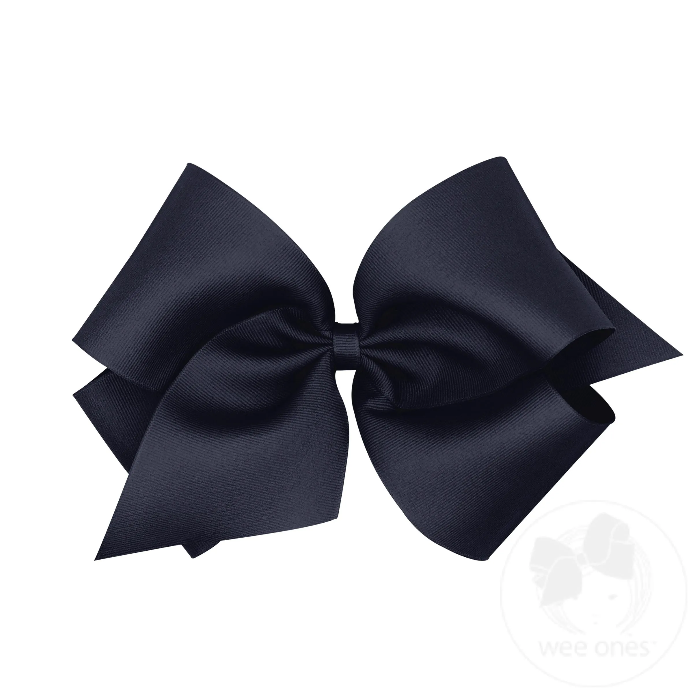 Huge Classic Grosgrain Girls Hair Bow (Plain Wrap)