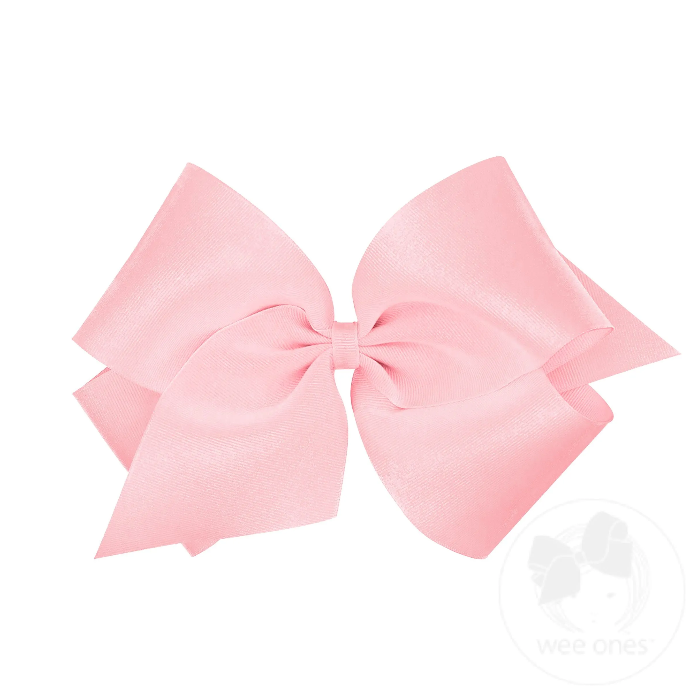 Huge Classic Grosgrain Girls Hair Bow (Plain Wrap)