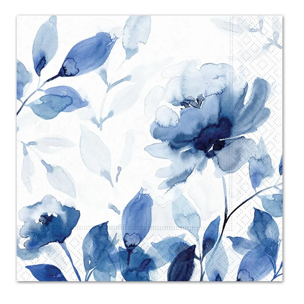 Indigo Garden Paper Luncheon Napkins