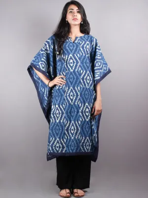 Indigo Hand Block Printed Kaftan - K1536F02