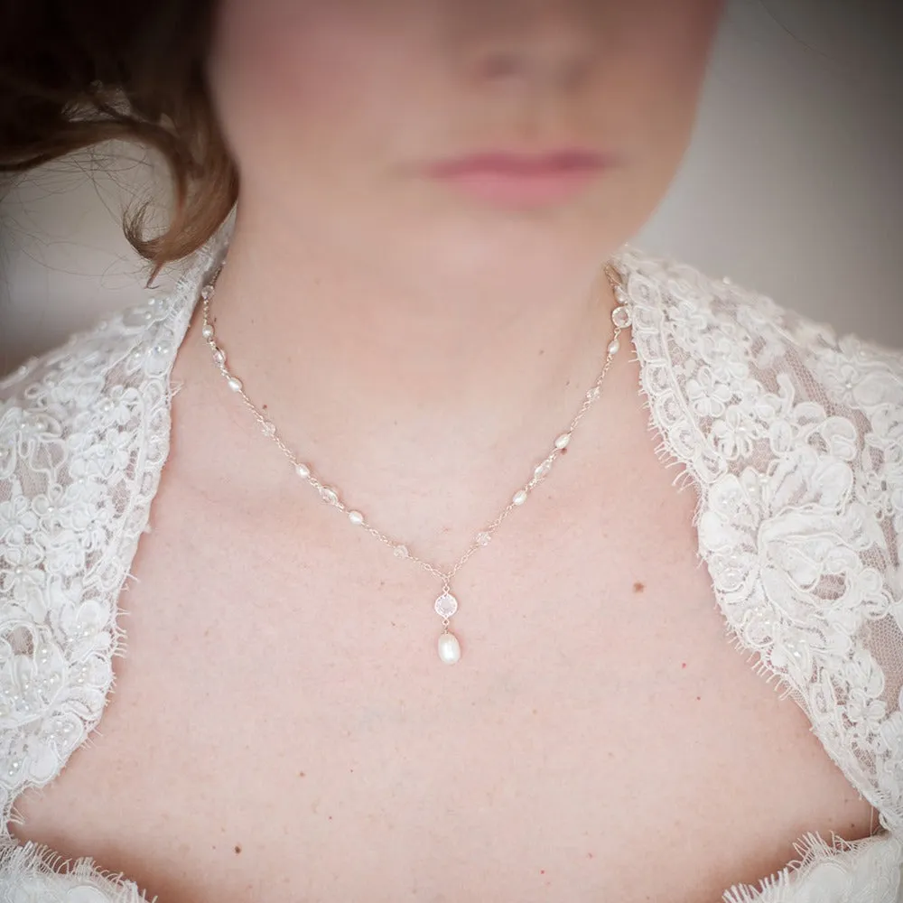 Isabella Drop Wedding Necklace