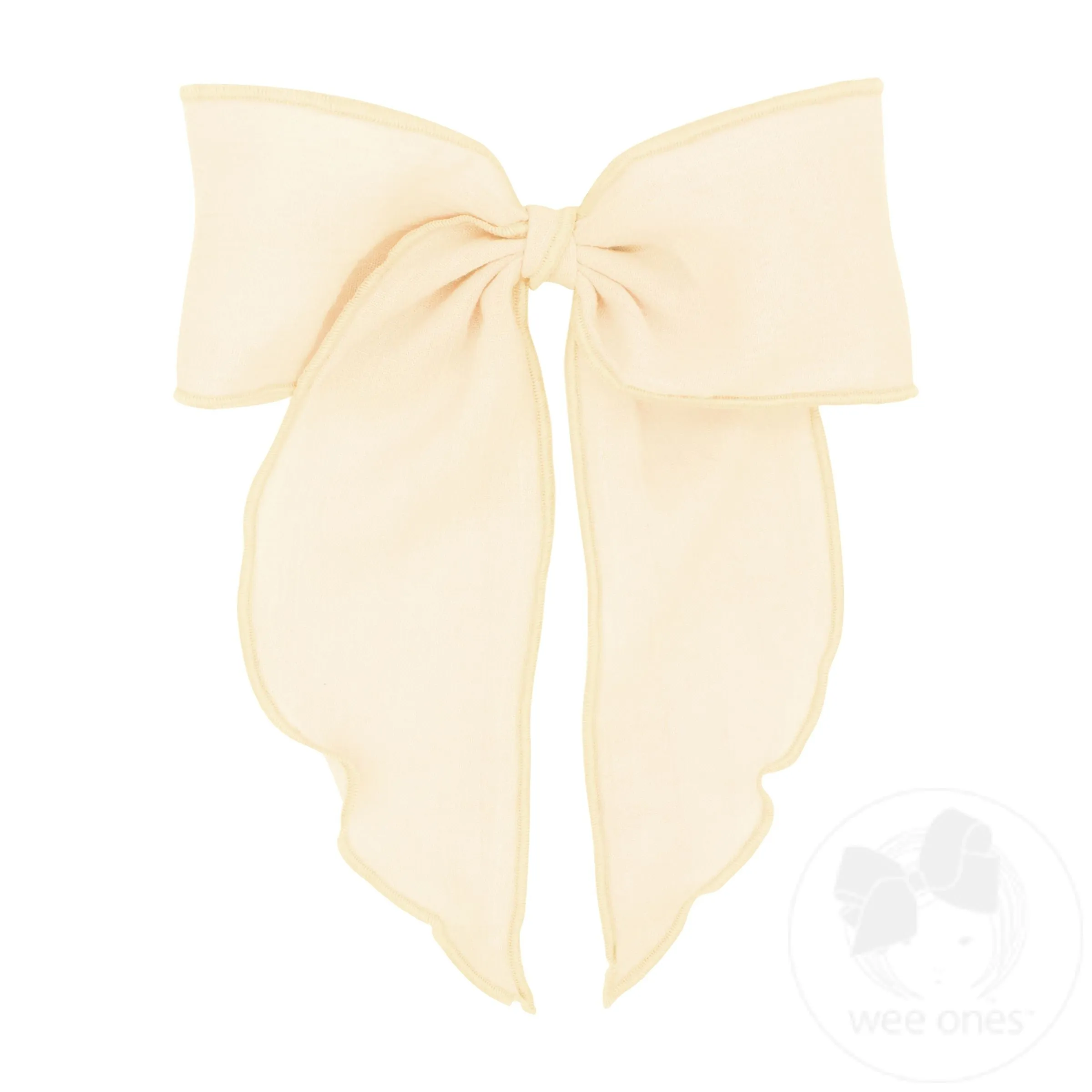 King Cotton Gauze Bowtie with Twisted Wrap and Whimsy Tails