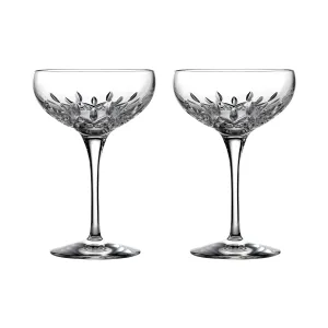 Lismore Essence Champagne Saucers (Set of 2)