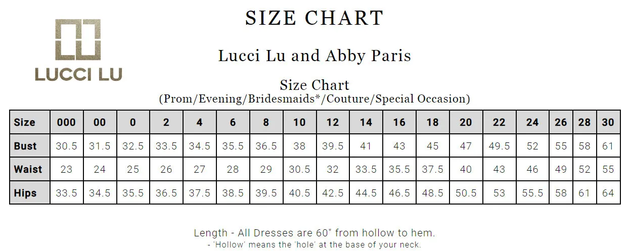 Lucci Lu 95120 Off White Gold Embroidered Tulle Ballgown - Size 6