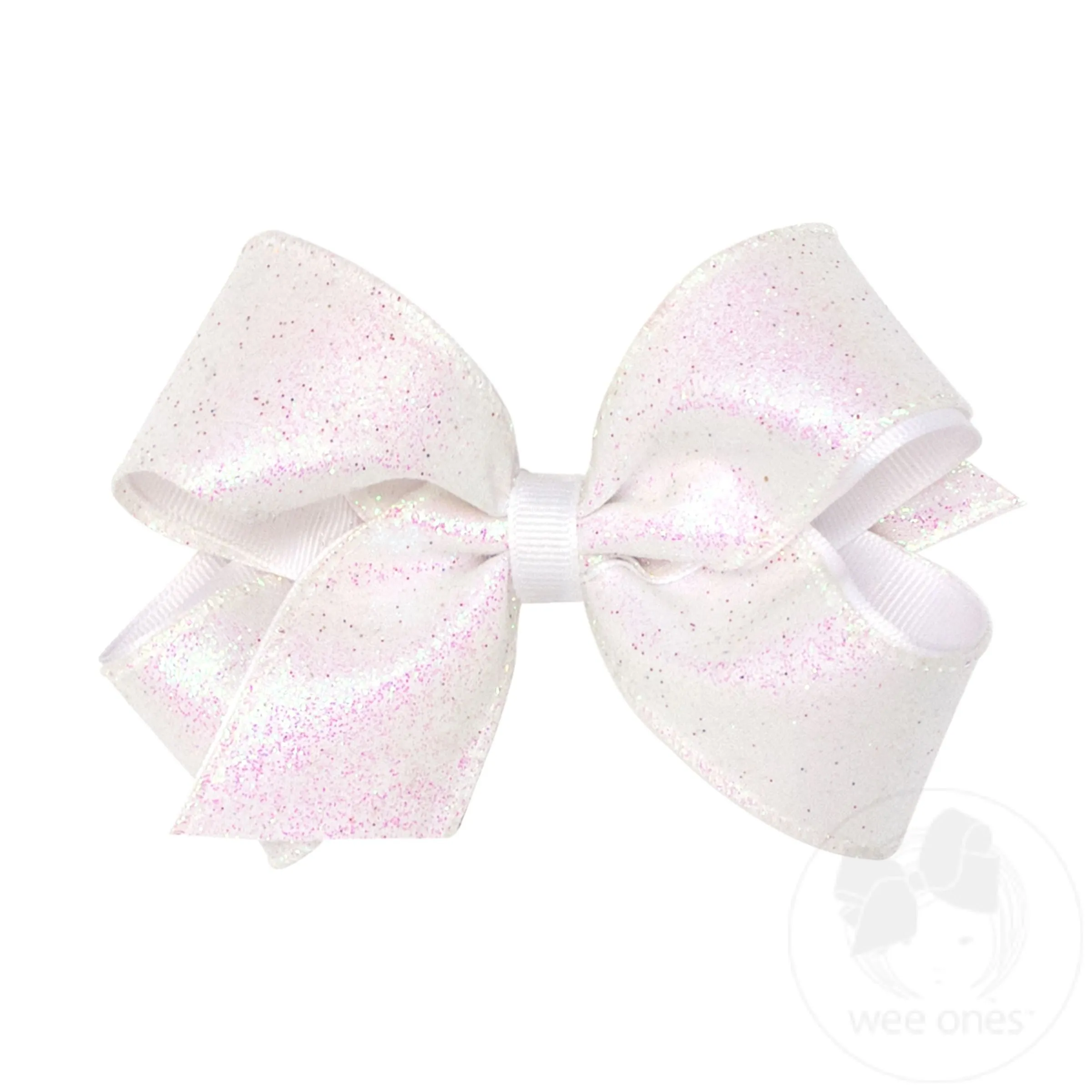 Medium Party Glitter Girls Hair Bow