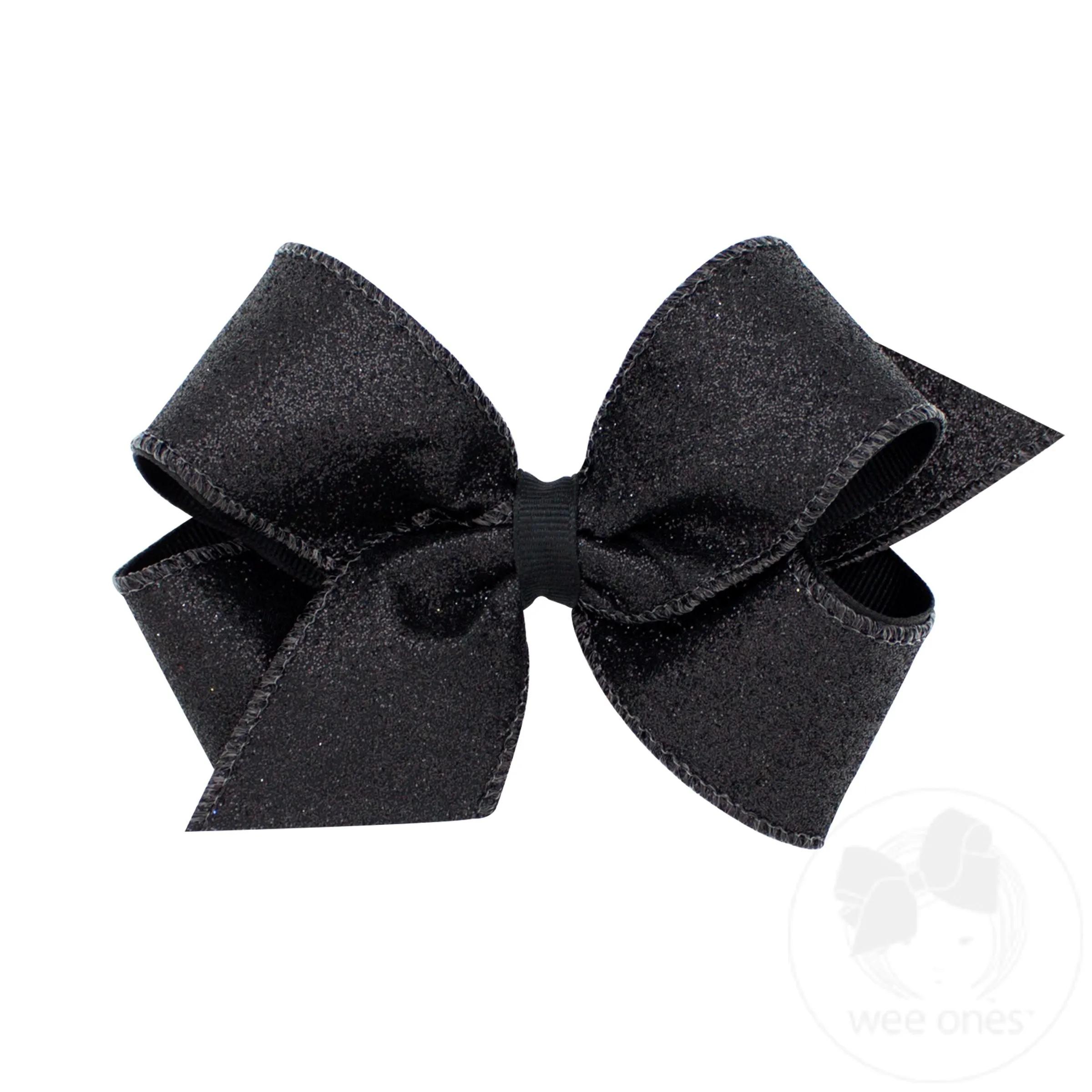 Medium Party Glitter Girls Hair Bow