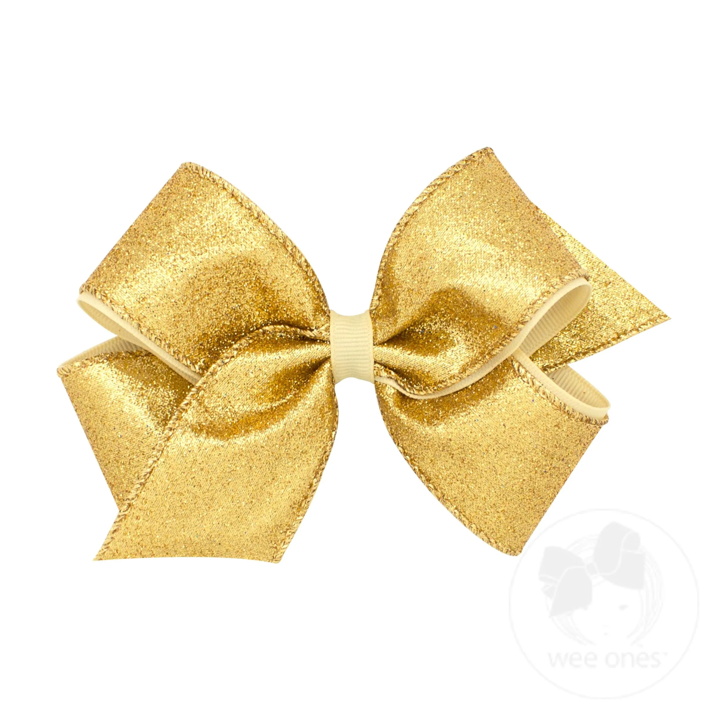 Medium Party Glitter Girls Hair Bow