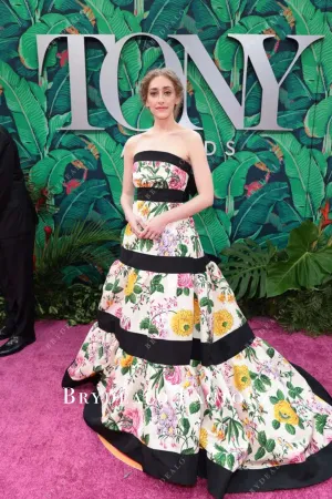 Micaela Diamond Print Tiered Dress 2023 Tony Awards