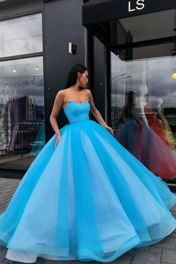 Organza Ball Gowns Prom Dresses Sweetheart Evening Dresses PG709