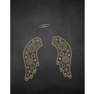 Ornate Angel Wings Printed Backdrop