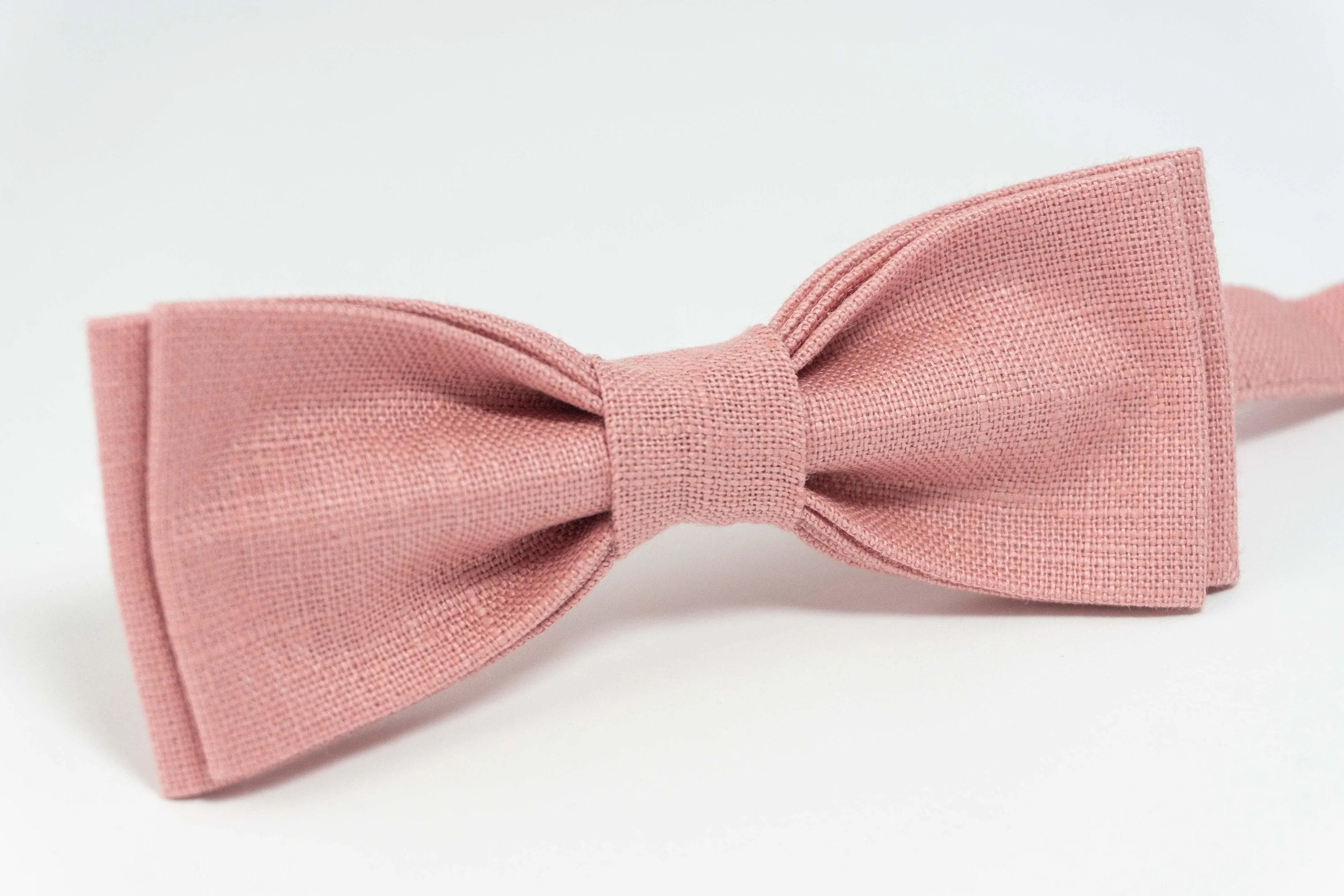 Pink wedding bow ties for groomsmen | Pink baby bow tie