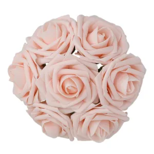 Realistic Wedding Flowers Blush Pink Roses Bulk