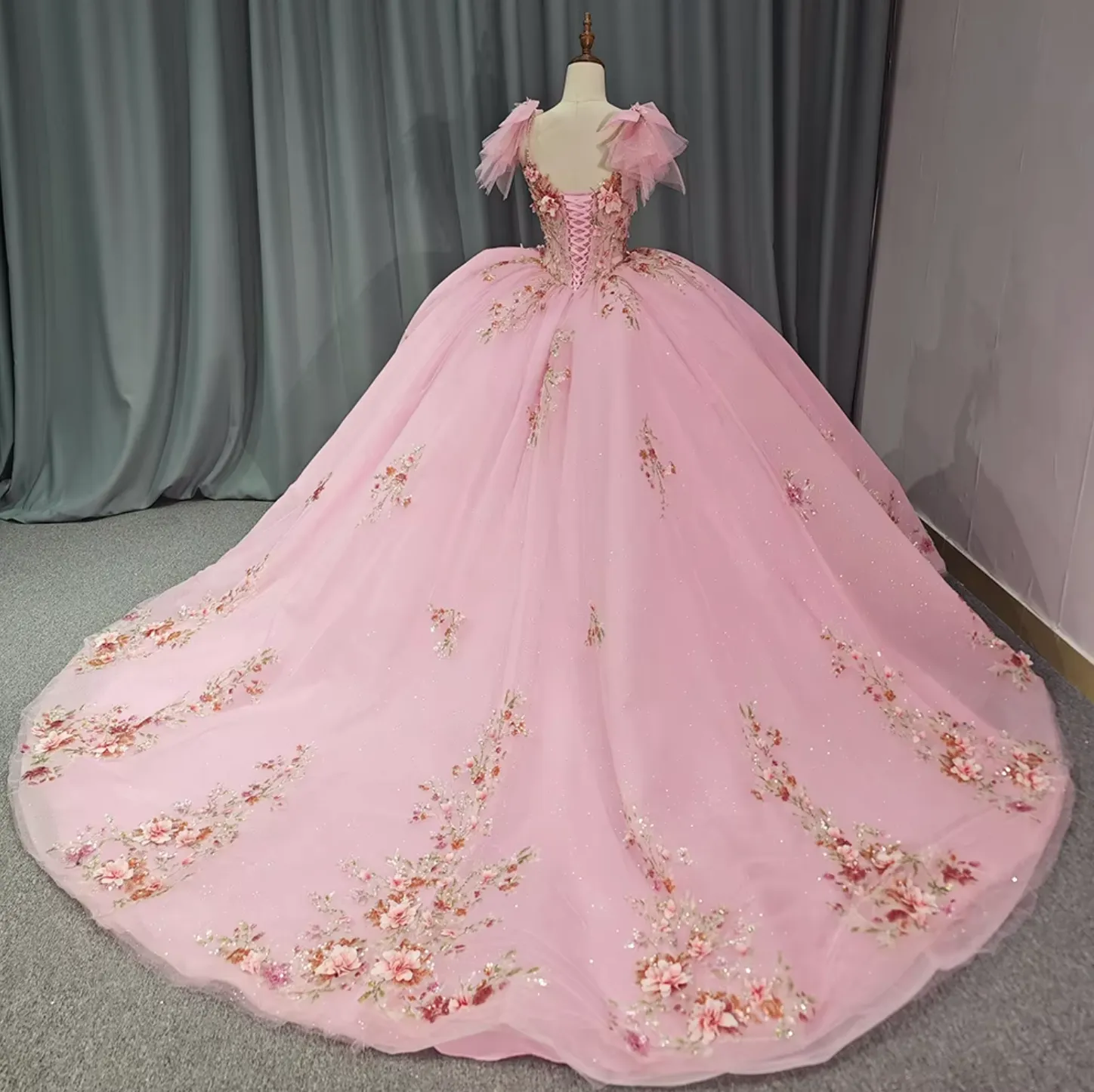 Romantic Pink Quinceanera Dress