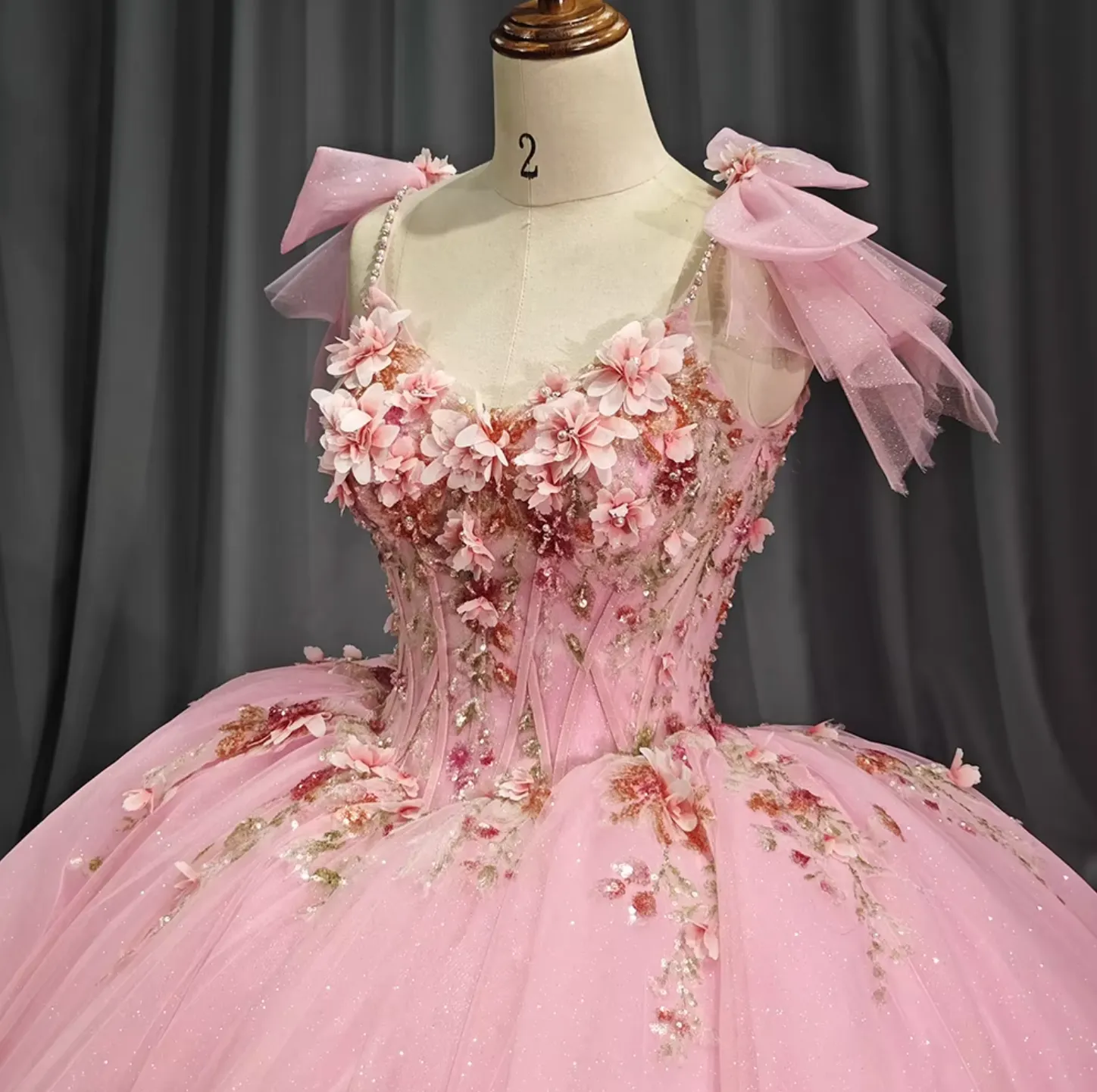 Romantic Pink Quinceanera Dress