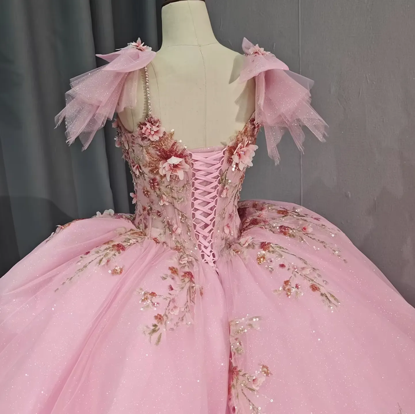 Romantic Pink Quinceanera Dress