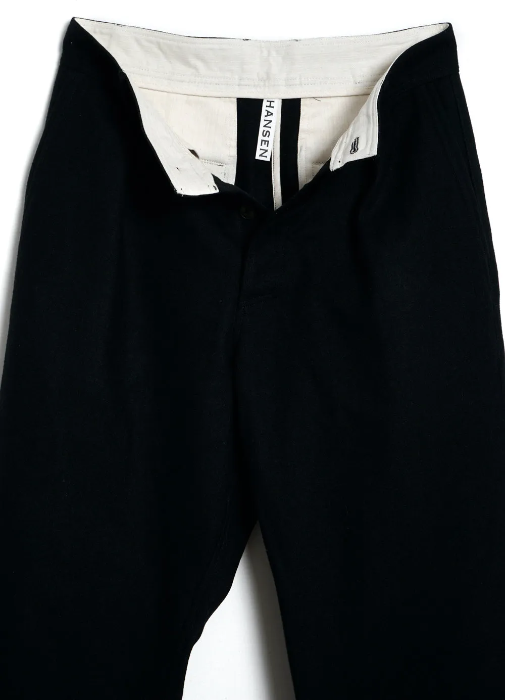 SEAN 28-30-2 | High Waist Trousers | Black Wool