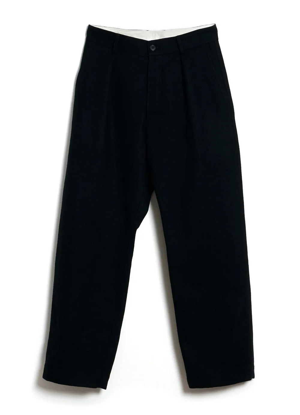 SEAN 28-30-2 | High Waist Trousers | Black Wool