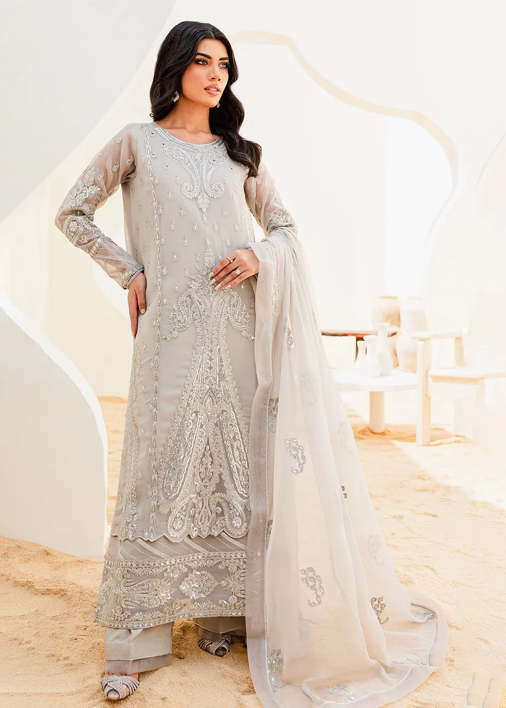 Sejal Luxury Formals 2023 by Maryum & Maria | BARELY BLUE (QS23-504)