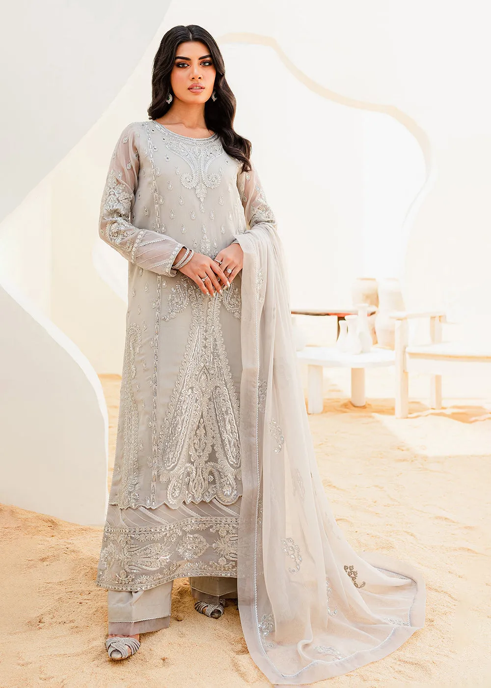 Sejal Luxury Formals 2023 by Maryum & Maria | BARELY BLUE (QS23-504)