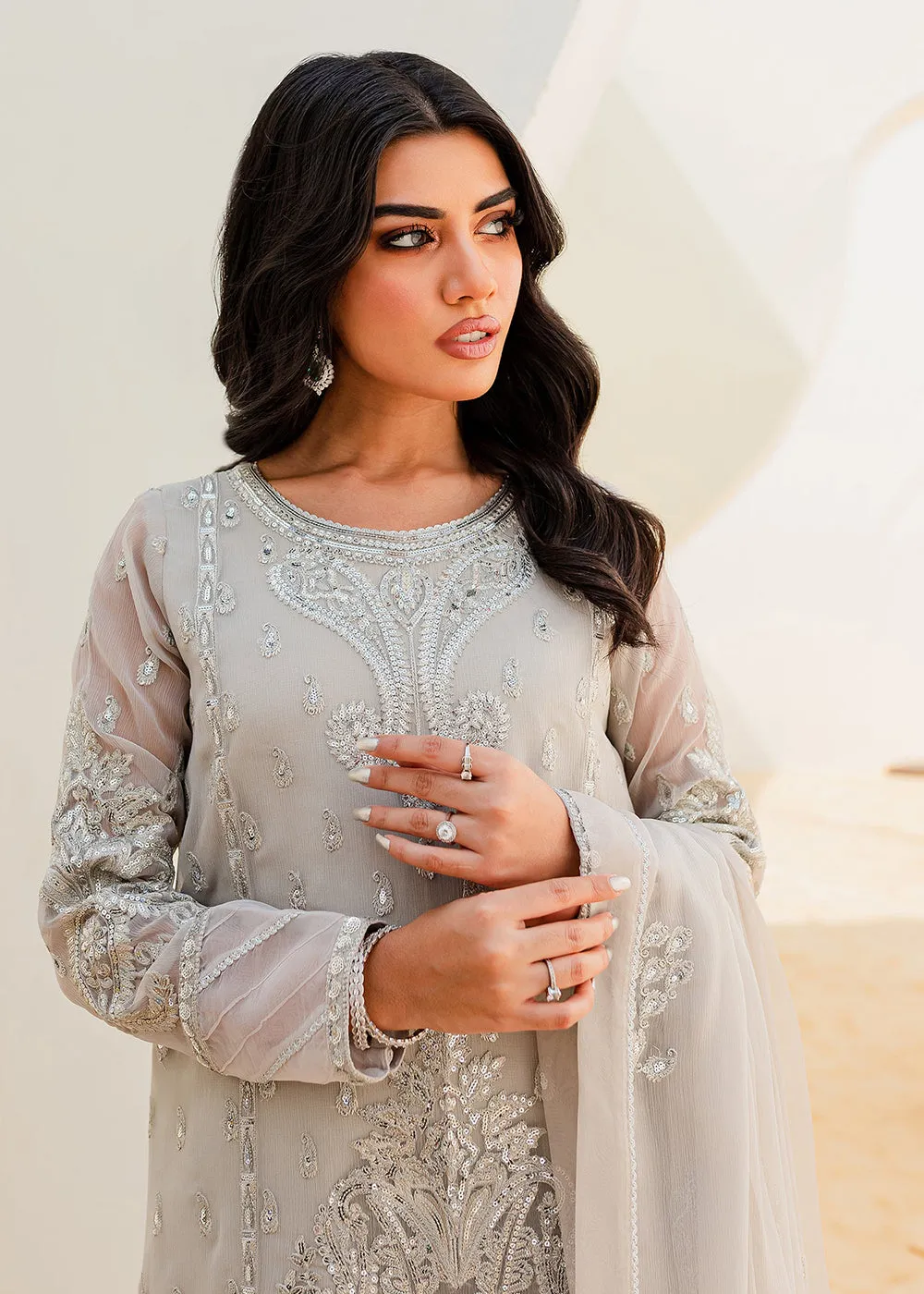 Sejal Luxury Formals 2023 by Maryum & Maria | BARELY BLUE (QS23-504)