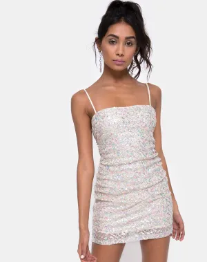 Selah Bodycon Dress in Confetti Sequin