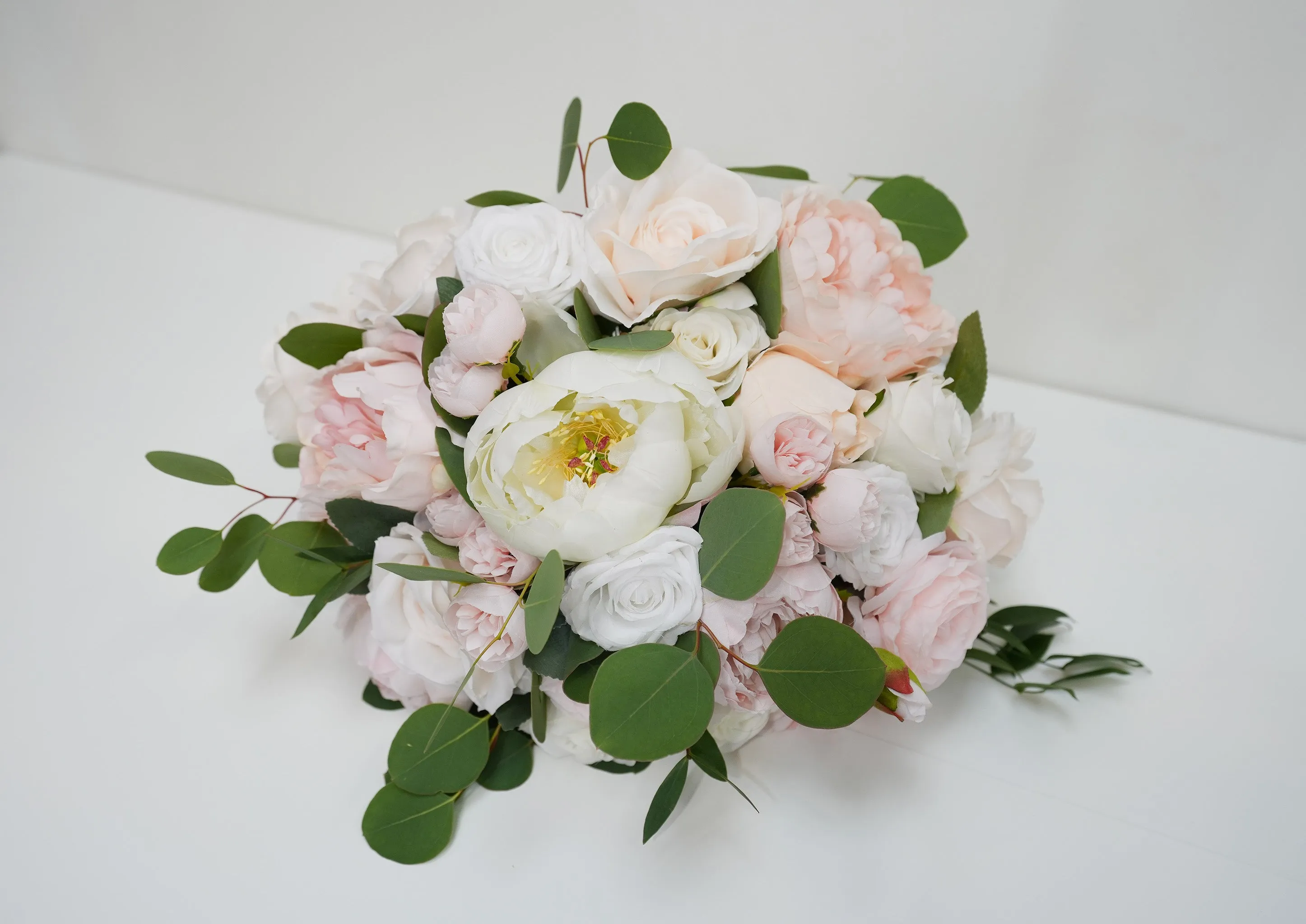 Silk flowers & Natural greenery