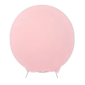 Spandex Arch Cover for Round 7.5 ft Wedding Arch Stand  - Pink